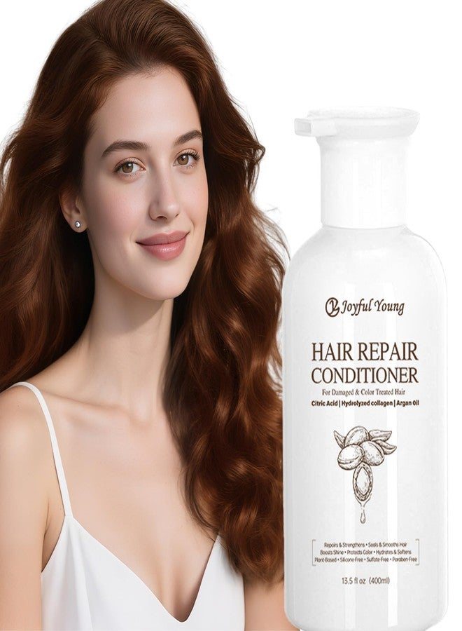 Joyful Young Hair Repair Conditioner for Damaged & Color Treated Hair – Argan Oil, Collagen & Citric Acid - Deep Moisture, Frizz Control, Shine Boost - Sulfate-Free, Paraben-Free, Silicone-Free, 400ml - Image 1